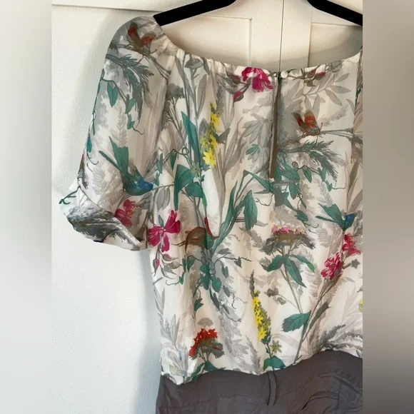 Ted Baker London Women’s Lida Floral‎ Romper Silk Blend Size 8 Jumpsuits & Rompers